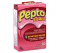 pepto bismol chew..