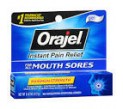 orajel mouth sore..